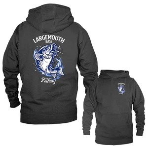 Sudadera con capucha Largemouth Bass Legend pesca deporte al aire libre - Imagen 1 de 10