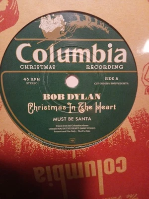 BOB DYLAN Must Be Santa NEW SEALED PROMO 7" 45 Vinyl Record TWAS NIGHT CHRISTMAS - Image 1 of 4