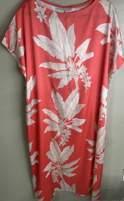 Vestido Bryn Walker Mujer Grande Liz Kaftan Coral Floral Salón Tropical Talla Grande Foto 1 de 4