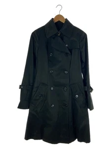Burberry Blue Label Check Trench Coat Cotton Black40 Authentic - Picture 1 of 5