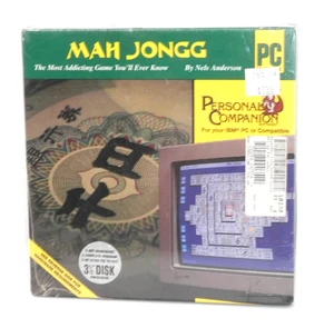 Personal Companion MAH JONGG IBM PC Game 3 1/2" Floppy Vintage 1994 New SEALED - Picture 1 of 9