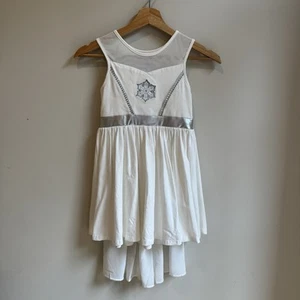Only Little Once Frozen 2 Elsa Dress Removable Cape Soft Stretchy Girls Size 6 - Picture 1 of 6