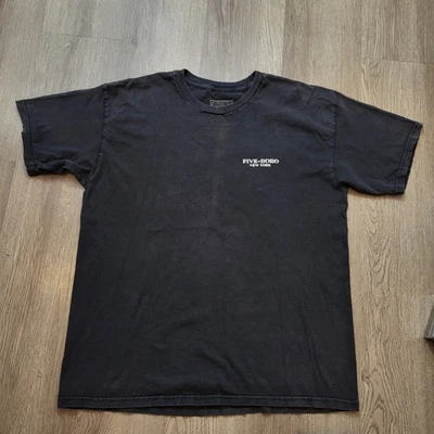 5 Boro- Nueva York Hombre Camiseta "Luchador de Día Amante de Noche" Talla Grande Negra Foto 1 de 4