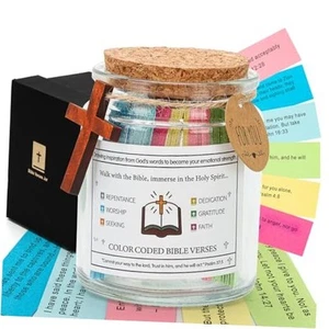 Bible Verse Jar, Christian Gifts for Women Men Faith, Scripture Prayer Hope - Picture 1 of 8