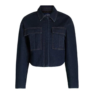 Chaqueta de mezclilla recortada de gran tamaño Scoop para mujer XS (0-2) - Imagen 1 de 5