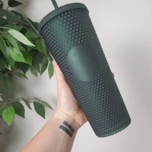 NEU Starbucks Studded Soft Touch Matte Green Jelly Tumbler Venti 24oz - Bild 1 von 3