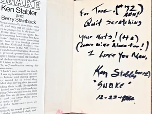 "Snake" RARE signed by Ken Stabler,John Matuszak "Tooz",John Madden,Bear Bryant - Picture 1 of 24