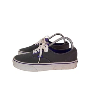 Vans Grey Purple Canvas Lace Up Low Top Skate Trainers - UK 6 - Picture 1 of 12