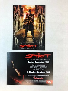CHEAP PROMO CARD: THE SPIRIT FRANK MILLER MOVIE (Inkworks 2008) #P-MS