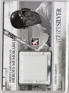 2011 IN THE GAME STEVE GARVEY HEROES AND PROSPECTS JERSEY MEMORABILIA SILVER