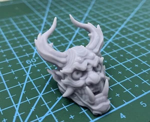 Custom 1/12 Scale Oni Ninja Head Sculpt For Mezco / Marvel Legends - Picture 1 of 4