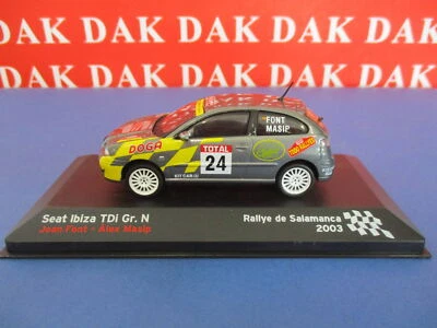 Die cast 1/43 Modellino Auto Seat Ibiza TDI Gr. N Rally de Salamanca 2003 J.Font - Immagine 1 di 4