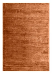 Solid  Viscose Rug Hand loomed cut pile design. 12 mm thickness softness  sheen - Picture 1 of 2