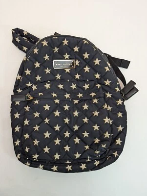 Marc Jacobs Quilted Backpack Blue with Stars Nylon - Image 1 of 4