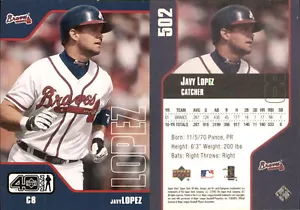 Javy Lopez 2002 Upper Deck 40-Man #502 Card Braves FREE SHIP *AutographDen* - Picture 1 of 1