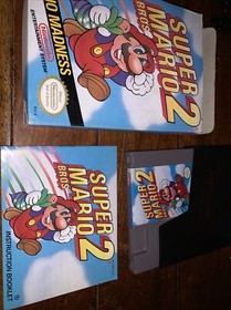 Super Mario Bros. 2 complete in box nintendo nes original game NR MINT