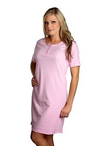 Hering 100% Cotton Pajama Sleep Shirt Nightgown Sleepwear Nightshirt 76FW