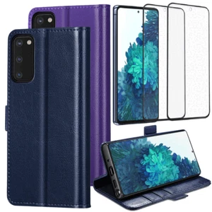 For Samsung Galaxy S20 FE 5G Leather Wallet Phone Case Cover / Screen Protector - Photo 1 sur 26