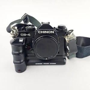 Chinon CE-4 35mm Film Camera SLR With PW-600 Power Winder - Picture 1 of 7