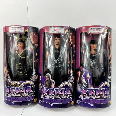 Xena Toy Biz 12” Figure Lot -Ares-Warlord Xena-Evil Xena Cover