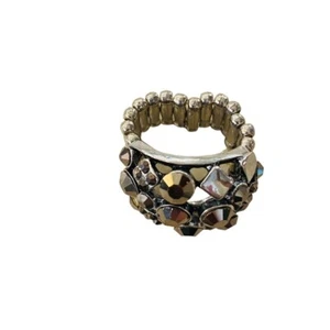 Paparazzi Stretch Ring Magnificent Musings Glisten Up Silvertone New - Bild 1 von 14
