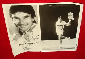 Vintage Signed Photo Tennis Pro / Star Jimmy Connors - 8x10 w/ 2 Views - Picture 1 of 2