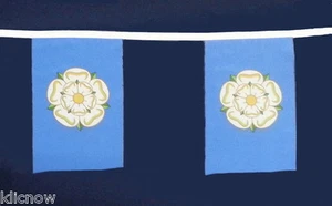 Banderas grandes Yorkshire Bunting 10 metros (32,5 pies) con tela de tela 29 10""x 7"" X - Imagen 1 de 1