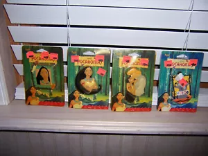 Disney Pocahontas Magnet Set of 4 Pocahontas John Meeko Raccoon Vintage 1995 - Picture 1 of 6