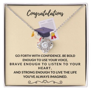 FELICITACIONES POR TU GRADUACIÓN COLLAR PERSONALIZADO REGALO - Imagen 1 de 10