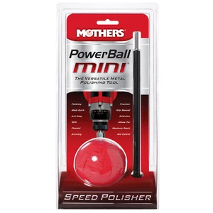 MOTHERS 05141 POWERBALL MINI POLISHING TOOL METAL ALLOY CHROME FOR DRILL - Picture 1 of 7