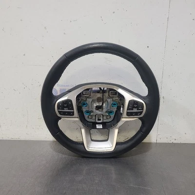 21 2021 FORD EXPLORER XLT STEERING WHEEL BLACK LEATHER HEATED  - Image 1 of 4