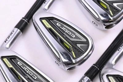 Cobra King Radspeed Irons / 7-PW+GW+SW / Senior Flex Accra iSeries 50 Shafts - Image 1 of 4