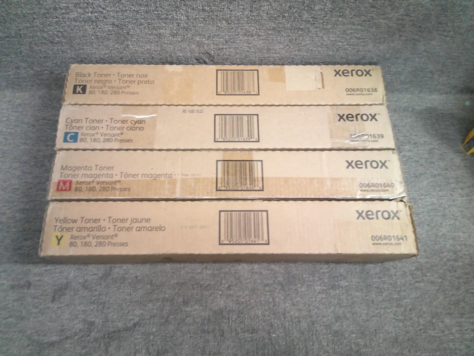 Novos Toners Genuínos Xerox Preto Ciano Magenta Amarelo para Versant 80 180 280 - Imagem 1 de 1