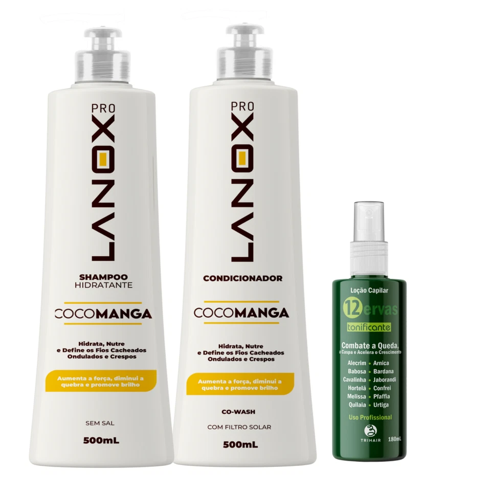 Lanox CocoManga Shampoo 500ml + Condition. 500ml + - Image 1 of 1