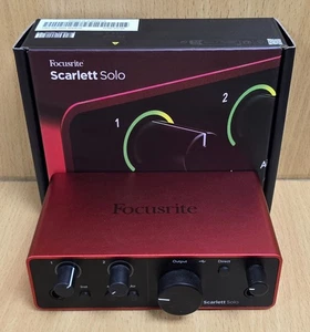 Focusrite Scarlett Solo 4th Gen USB Audio Interface - 141977 - Picture 1 of 3