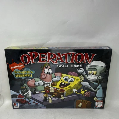 NUEVO SELLADO BOB ESPONJA PANTALONES CUADRADOS OPERACIÓN JUEGO DE MESA NICKELODEON NUEVO EN CAJA HASBRO Foto 1 de 2