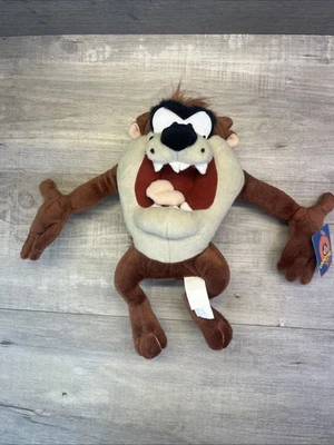 Juguete de peluche Taz TASMANIAN DEVIL Nanco Warner Bros Looney Tunes 11" Y2K Foto 1 de 4