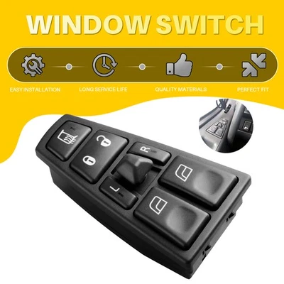 前左电源窗开关适用于 2004 - 2017 年沃尔沃 VNL 2004 - 2015 VHD 2011-15 VAH — 第 1/4 张图片