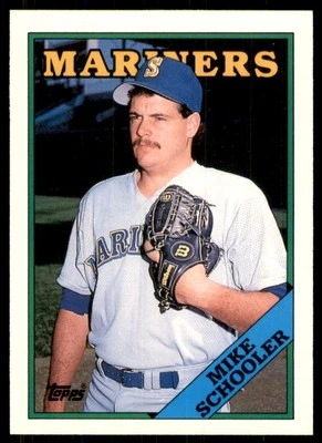1988 Topps Traded Mike Schooler Seattle Mariners #105T - Image 1 of 2