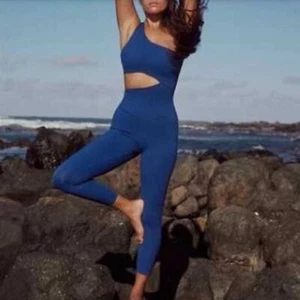 Free People Movement Transcend Limits Bodysuit Blue XS New No Tags - Picture 1 of 7