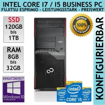 Fujitsu Celsius W420 Intel Core i3 i5 i7 3rd Gen bis 1 TB SSD 8 16 32 GB DDR3 - Bild 1 von 3