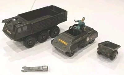 Lot SOLIDO, Berliet Aurochs, Combat Car M 20, Remorque Batam + Clé Démontage - Photo 1/4
