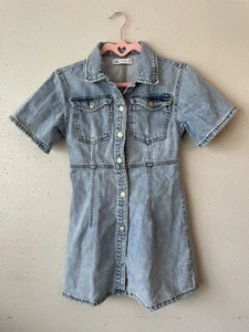 Zara Girl Denim Dress Size 10 - Picture 1 of 9