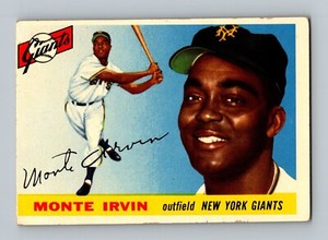 1955 Topps #100 Monte Irvin GD-VG HOF New York Giants Baseball Card