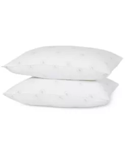 Lauren Ralph Lauren Dalton Stone Extra Firm 100% Cotton Bed Pillow 2 PACK - KING - Picture 1 of 4