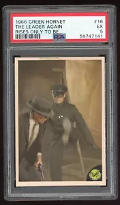 1966 DONRUSS GREEN HORNET #16 "THE LEADER AGAIN" CARD PSA 5 - Picture 1 of 2