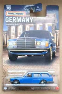 MATCHBOX MBX GERMANY car scale model MERCEDES-BENZ W 123 BLUE 05/12 - Picture 1 of 1