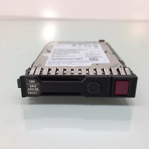 HPE EG000600JWEBH 600GB 10K RPM SAS SFF Hard Disk Drive HDD 869714-002 - Picture 1 of 3