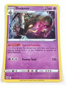Dusknoir 62/172 Brilliant Stars Holo Carta Pokémon Rara 2022 - Imagen 1 de 3