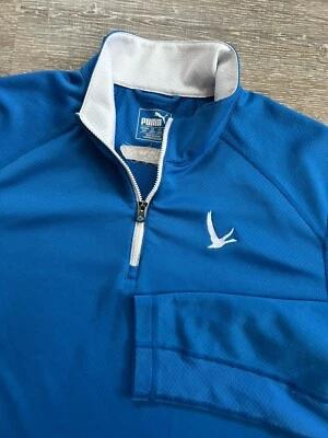 Puma 1/4 Zip Pullover Grey Goose Vodka Logo Embroidered Logo Performance Golf M - Image 1 of 4